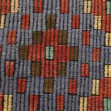 6x11 Mulicolor Living Room Rug, Vintage Wool Kilim Rug, 187x339Cm