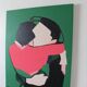 Unique original figurative painting 65x54cm