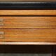 Arne Vodder model 419 executive chair and model 223 desk in rosewood and leather.