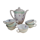 Lot of a teapot and 6 cups