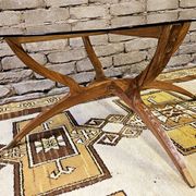 1960s vintage spider leg coffee table