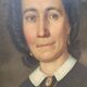 Oil on Canvas Portrait Painting of a Woman Framed 19th Century Signed