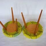 Paire de tabourets en teck, Danemark, années 1960