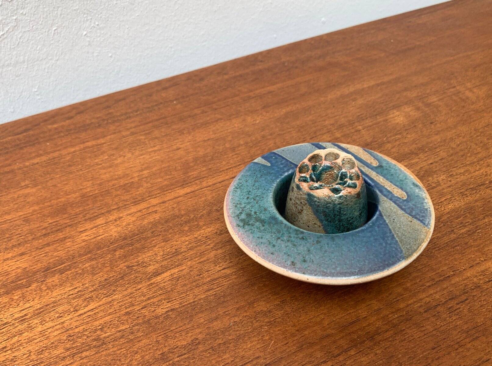 Postmodern vintage ceramic flower vase, 1980s