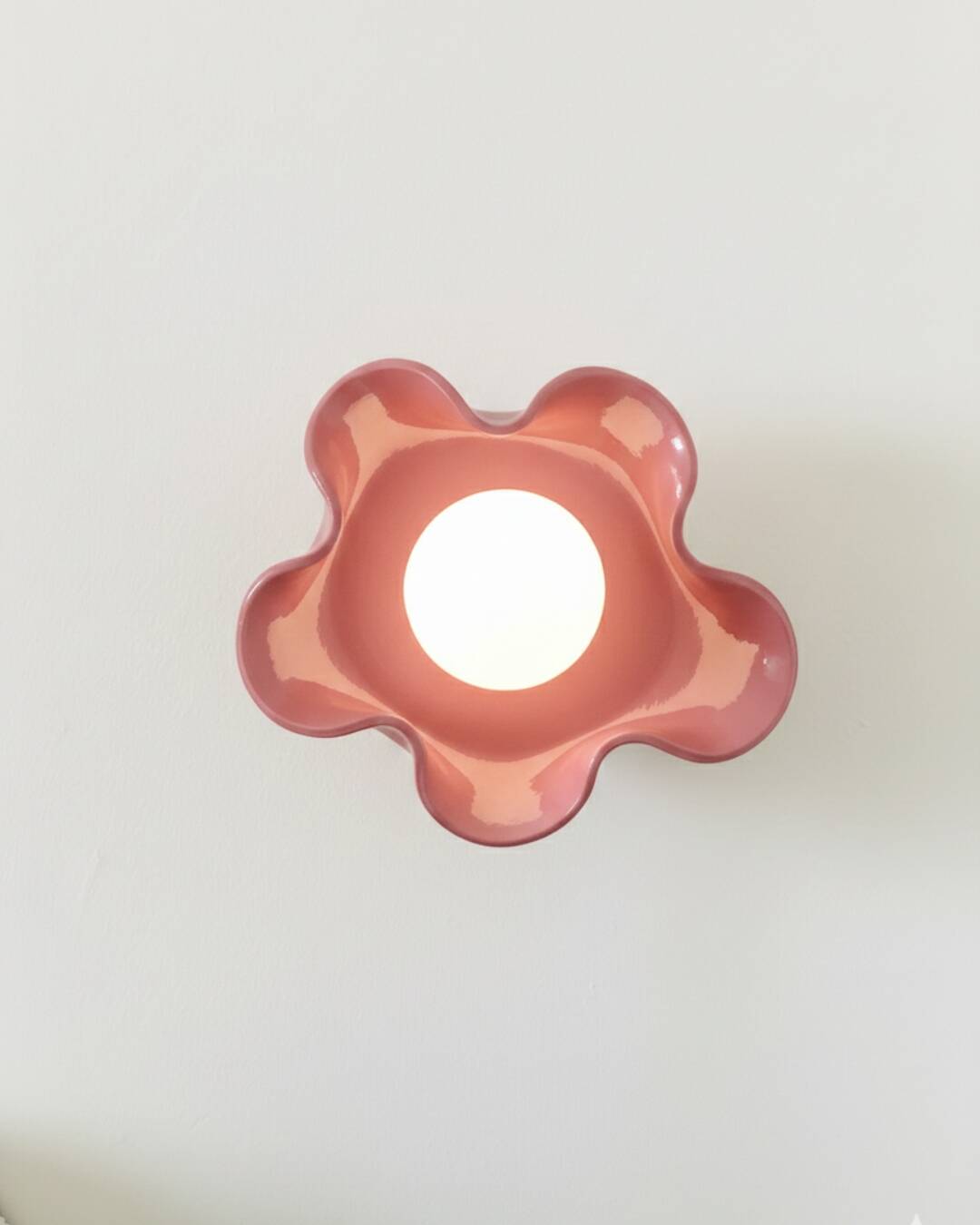 Square Ceramic Wall Light Coco - Jelly Rose