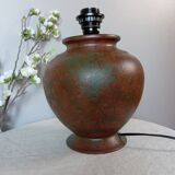 Vintage, aged copper metal lamp base