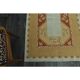 1970s Vintage Turkish Oushak Handmade Wool Cotton Orange Area Rug  116x178