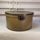 Vintage German Hat Box - Prima Hartplatte - Round and Green Khaki