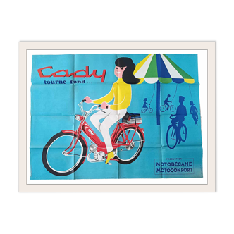 Affiche Motobecane Publicitaire de Roger Varenne - Format 159/118 CM