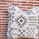 Handmade Berber wool cushion: Moroccan Kilim cushion (45x45cm)