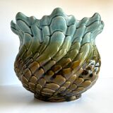 Pot cover slurry in ceramic enamelled vintage