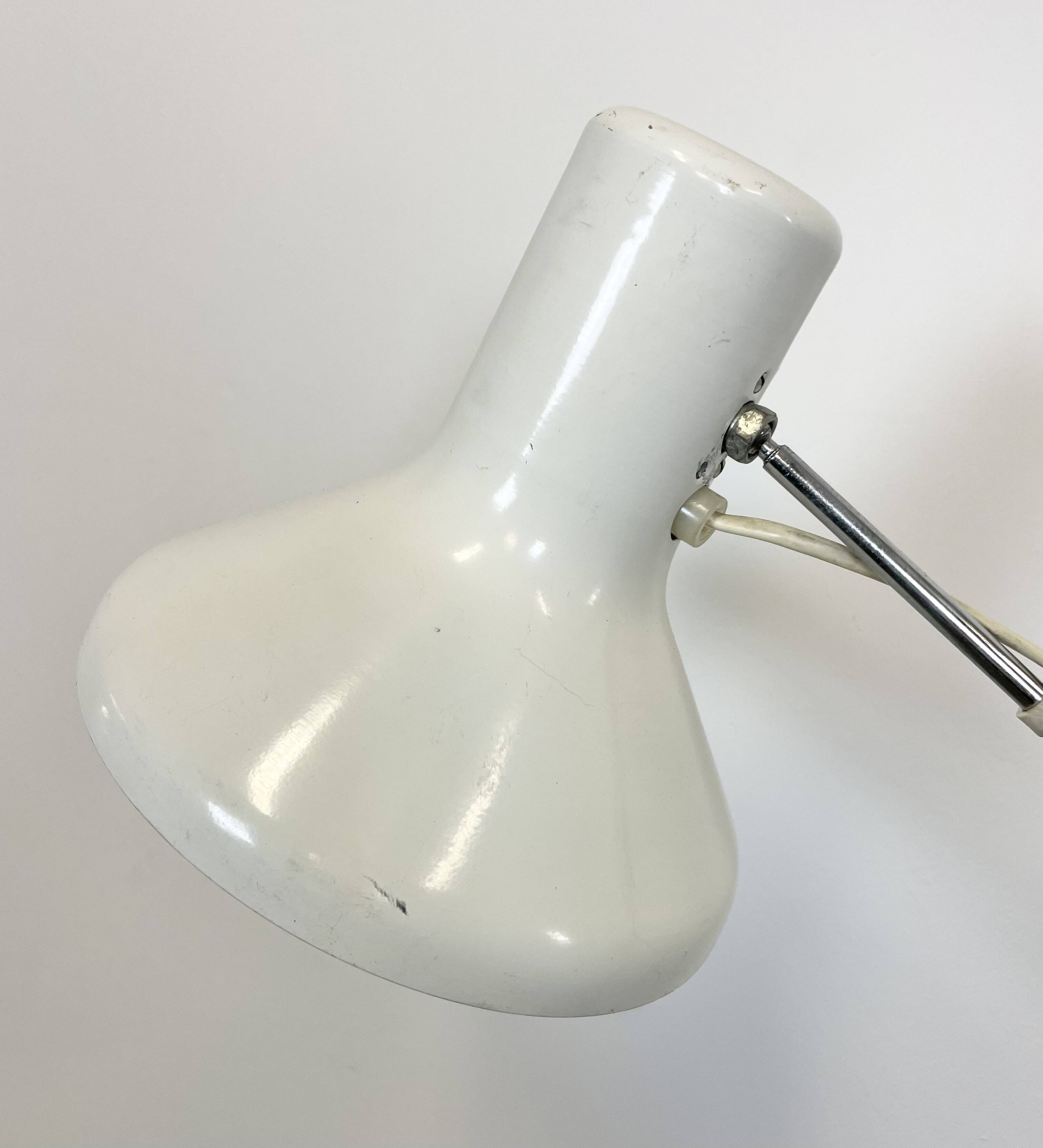 White table lamp by josef hurka for napako, 1960s