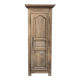 Eighteenth-century Parisian armoire with one bonnetière door in raw wood.