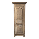 Armoire parisienne XVIIIé à 1 porte bonnetière bois brut