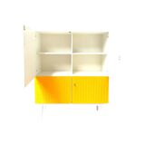 Vintage Schrank weis gelb