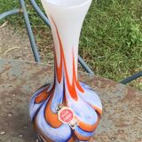 Opaline vase, stamped bb, Florence made in Italy, vintage