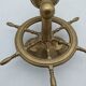 Brass wall sconces with nautical decor