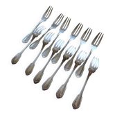 Set of 12 dessert forks, gadroon model