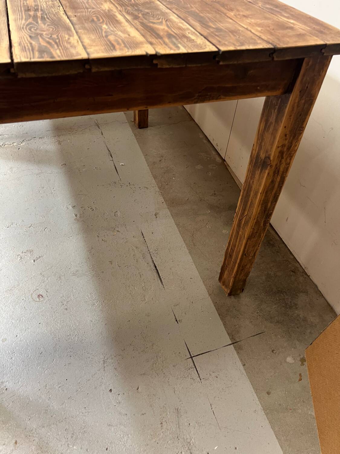 Old very large convent table