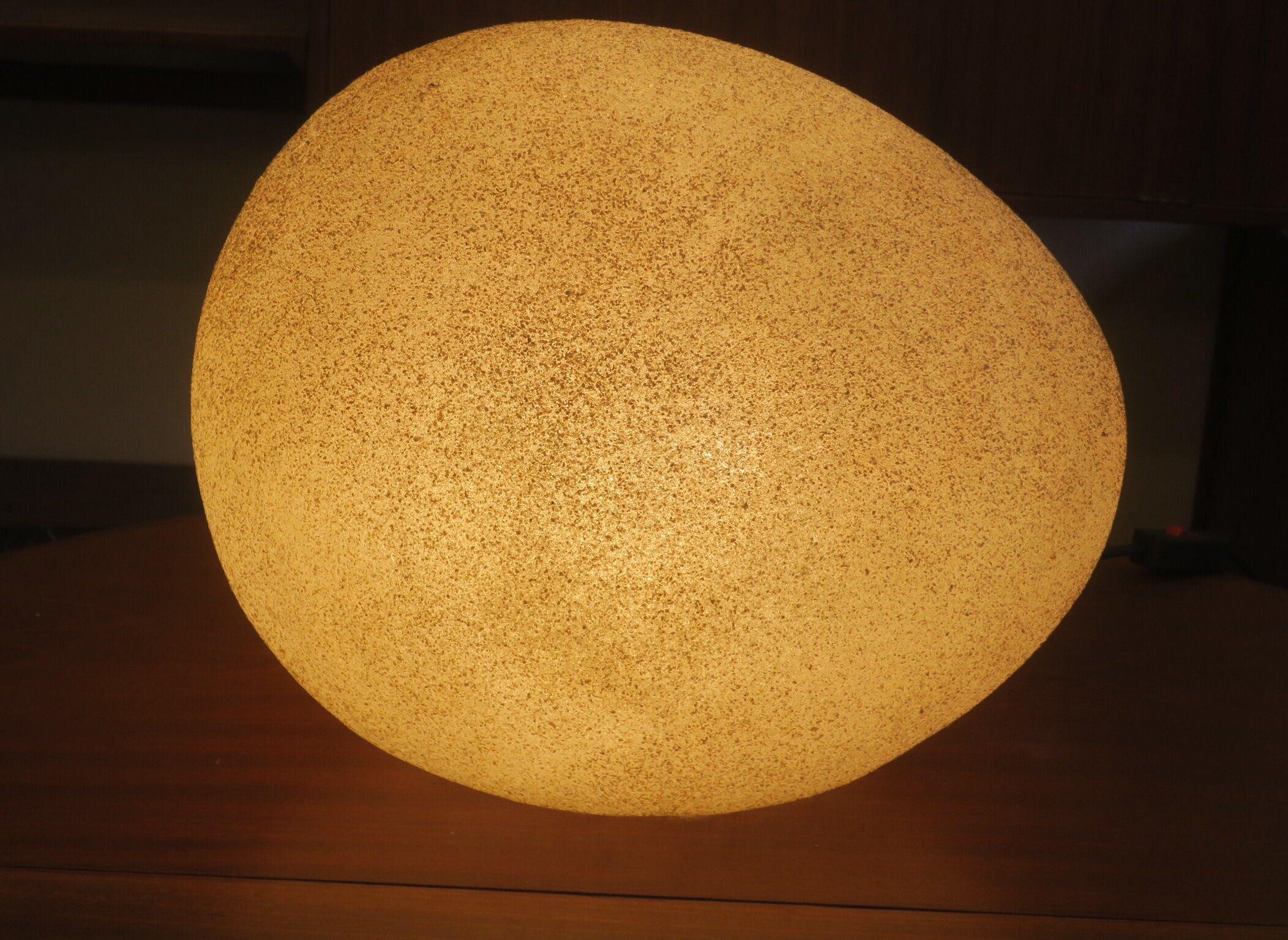 Large moon rock lamp André Cazenave for Singleton attr., Italy 1960s