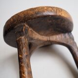 Wa-Hehe tribal carved tripod stool, Tanzania 1950s
