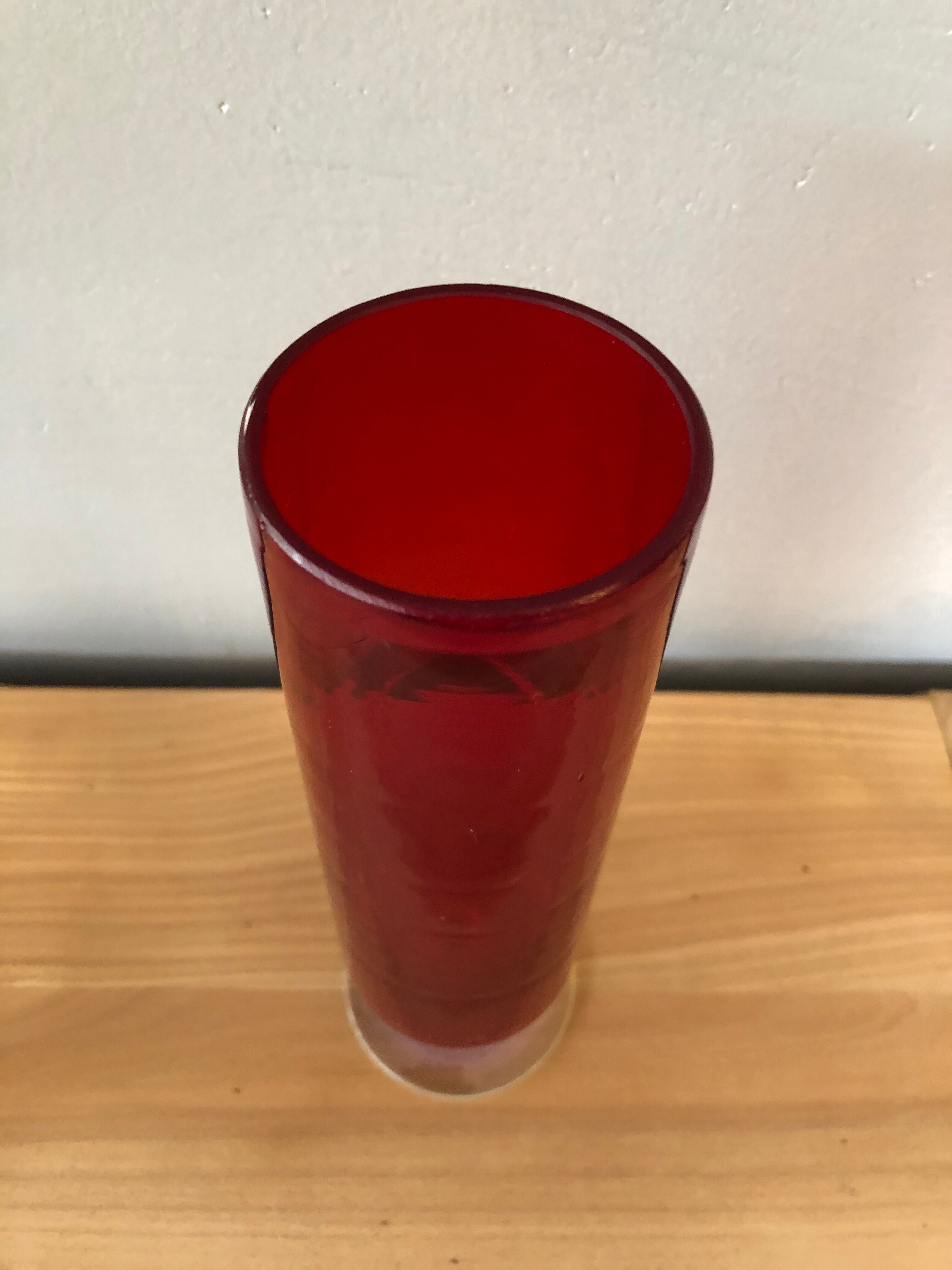 Vintage blown glass vase