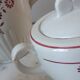 Service à café KG Lunéville composé d'une cafetière 6 tasses et un sucrier années 30-40