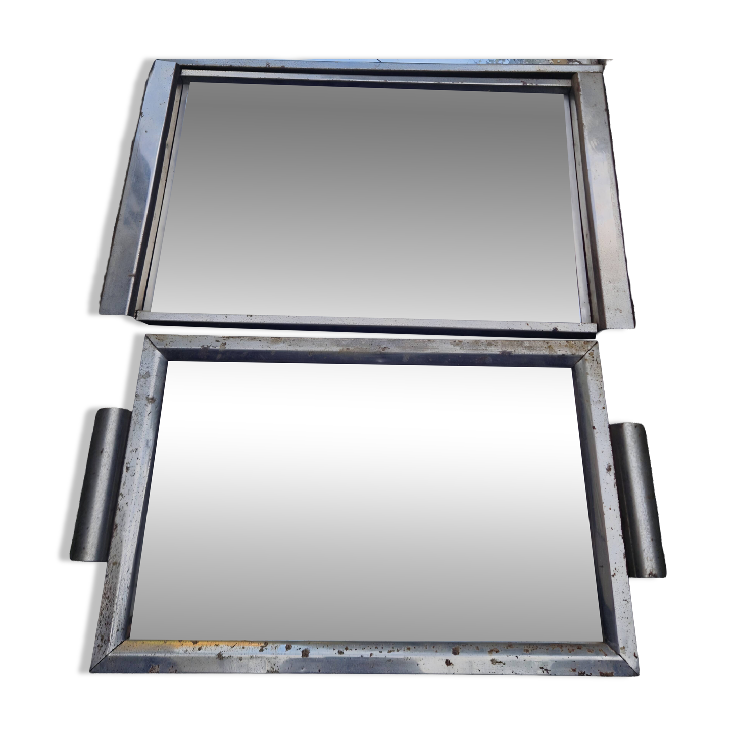 2 plateaux miroirs