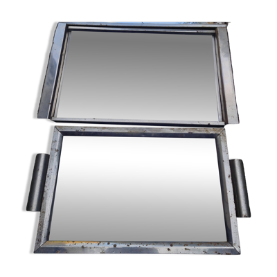 2 plateaux miroirs