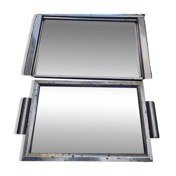 2 plateaux miroirs