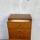 Vintage honey oak chest of drawers – Compass legs