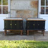 Pair of Art Deco bedside tables
