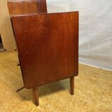 Mid Century Retro Teak Telephone Seat / Media Cabinet (Circa 1960)  A super