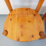 Set of 2 vintage Scandinavian chairs by Rainer Daumiller in pine from the 1960s.