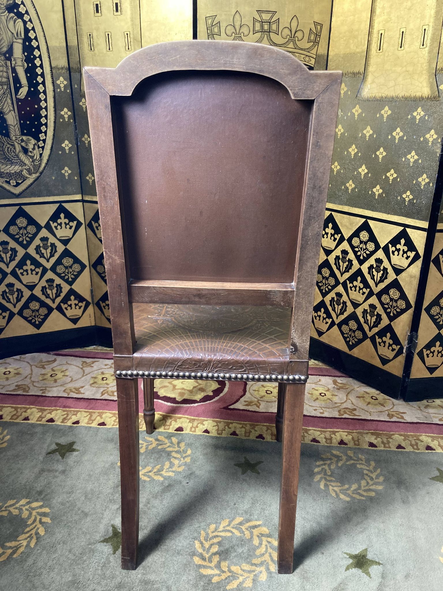 10 chaises louis XVI assise cuir