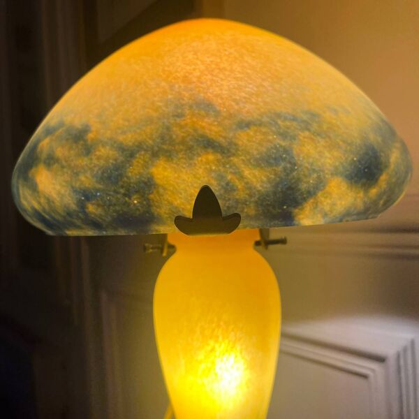 Lampe champignon verrerie de Vianne