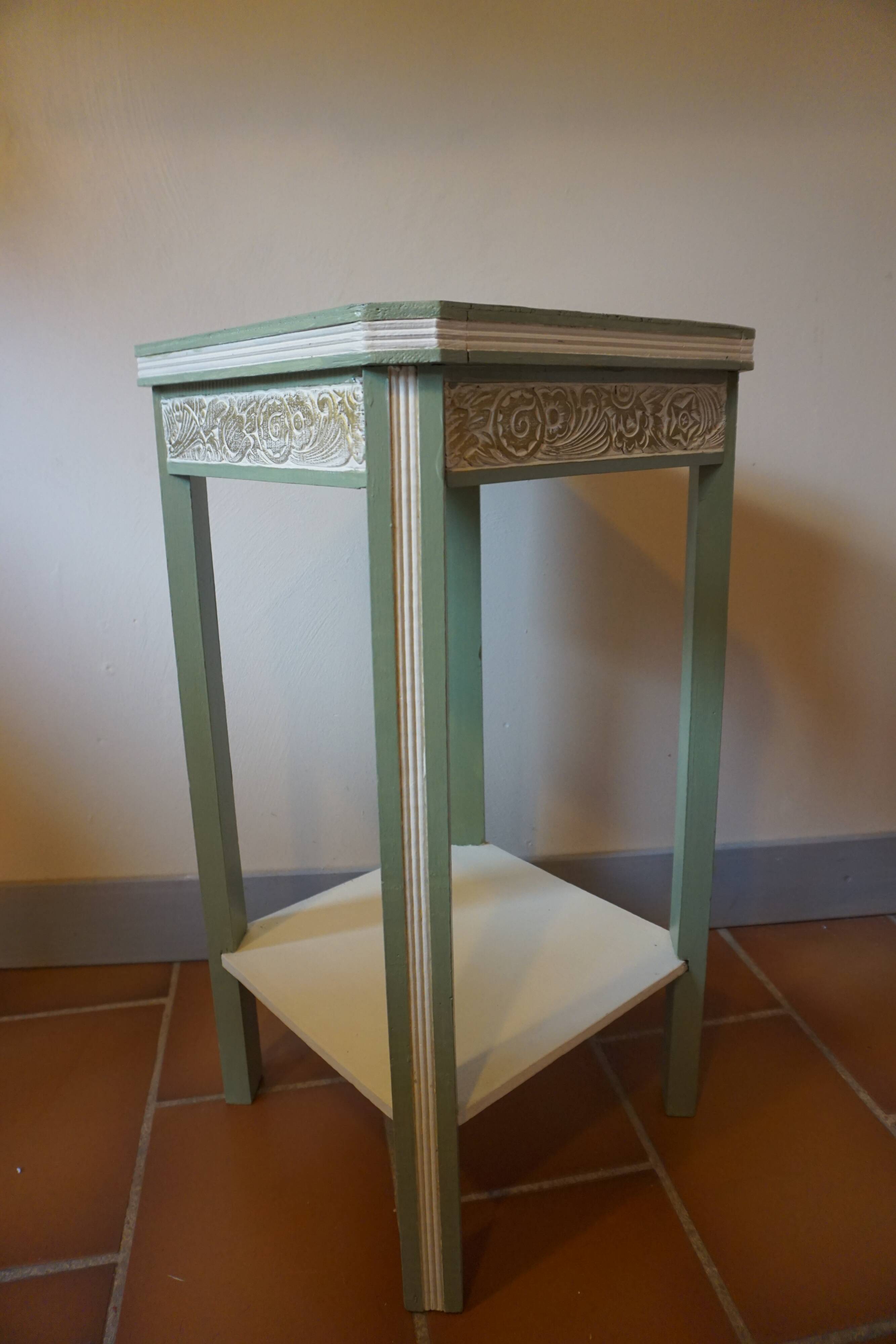 Art Deco painted wooden side table - 1930s