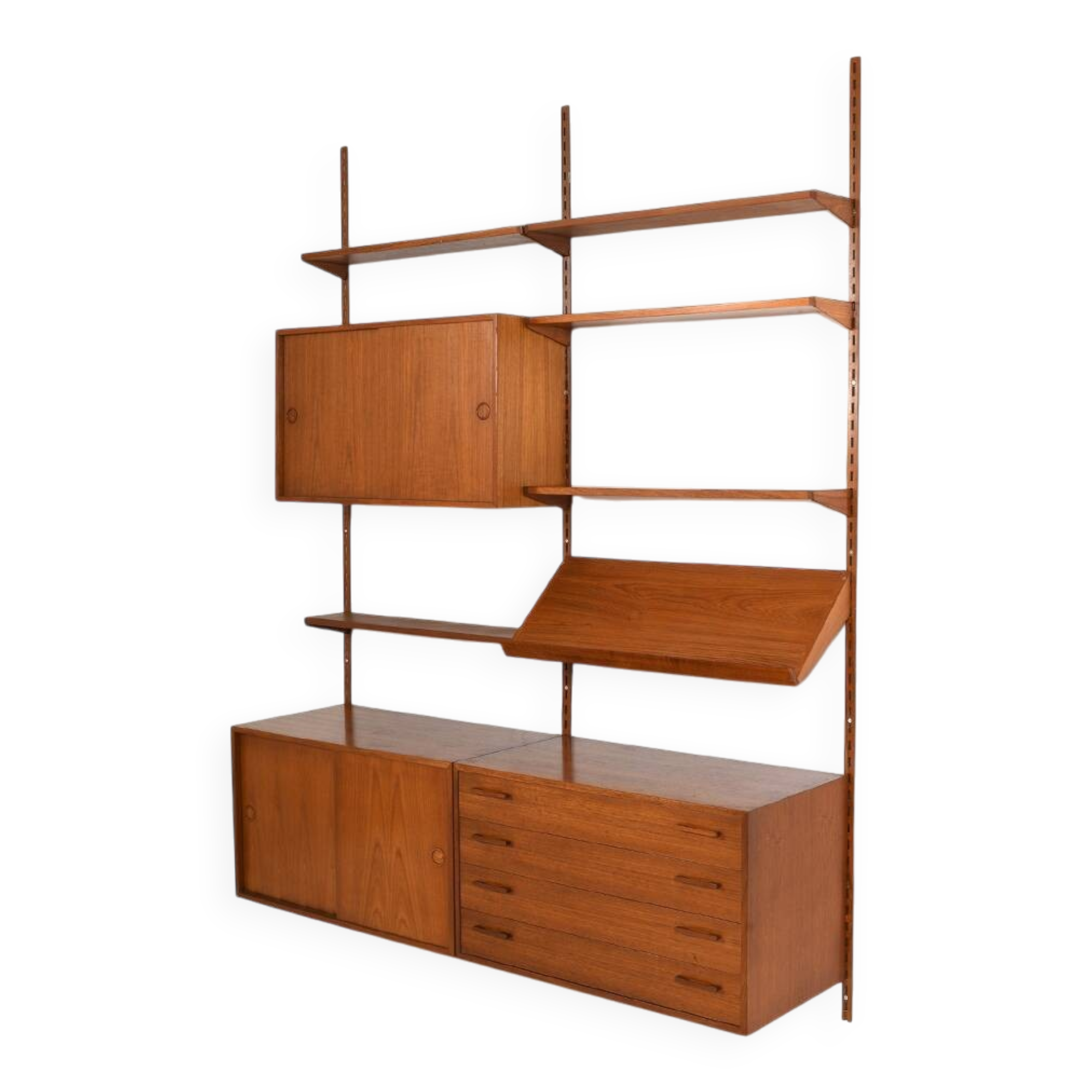Teak Wall System by Kai Kristiansen for FM 1960s