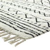 80 x 180 cm black pattern berber carpet