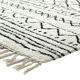 80 x 180 cm black pattern berber carpet