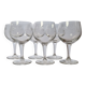 Set of 6 stemmed glasses