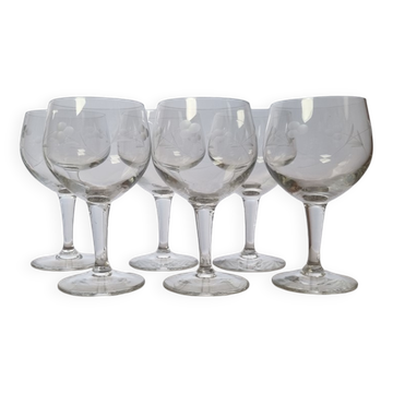 Set de 6 verres à pied