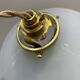 Vintage white opaline pendant light