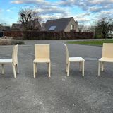 Set of 4 Italian chairs Arper Italy