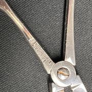 Tableware, silver-plated sugar scissors Christofle 20th century