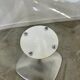 Old swivel desk chair plexiglass and steel design from the 70s