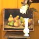 Paire de toiles aux poires