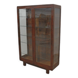 Vitrine fonctionnaliste art deco, années 1930, tchécoslovaquie