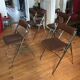 Chrome metal chairs and skaï from the 70s
