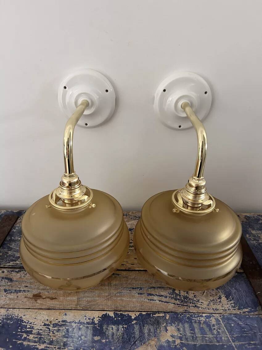 Pair of old wall lights
